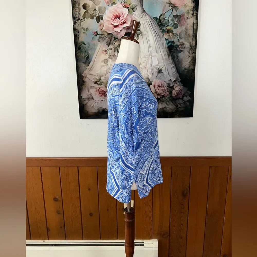 Super Cute Lilly Pulitzer Jameson Open Water Linen Tunic! - Image 4