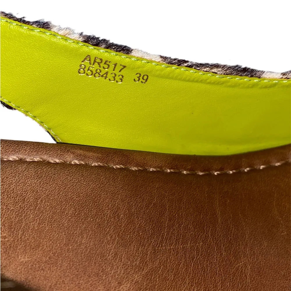 Boden Calf hair cheetah print heels - Image 6