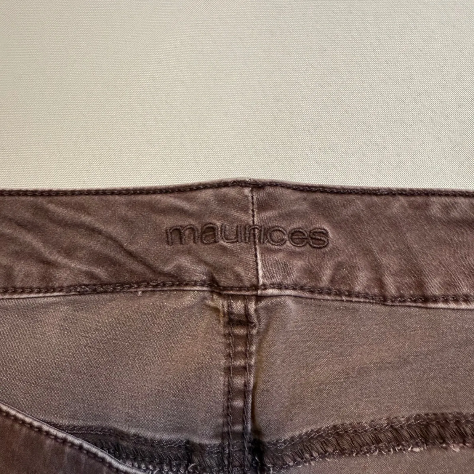 Maurice's Women's Purple Denim Jeans‎ Stretch Casual Pants Comfort Fit Sz 22S # - Image 4
