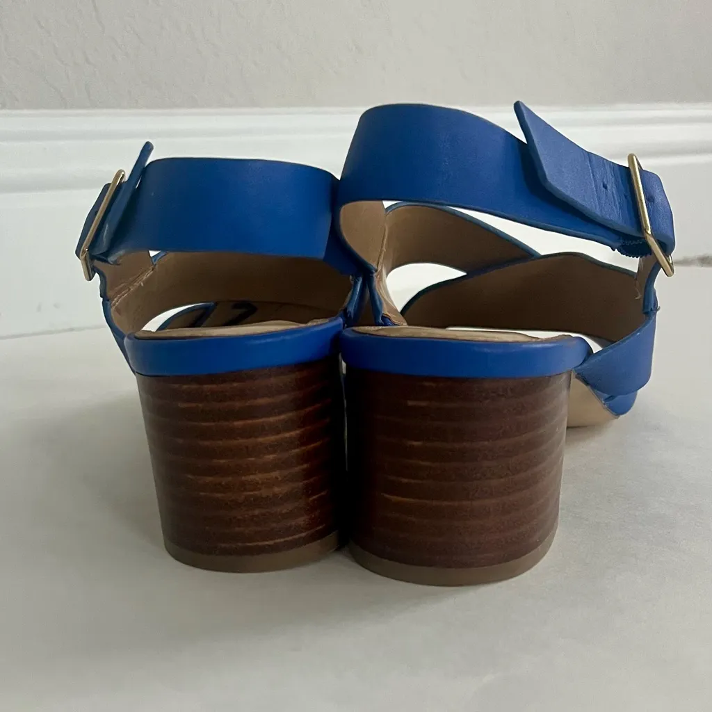 Talbots Plum Blue Women's Block-heeled Sandals Size 9.5 - Image 3