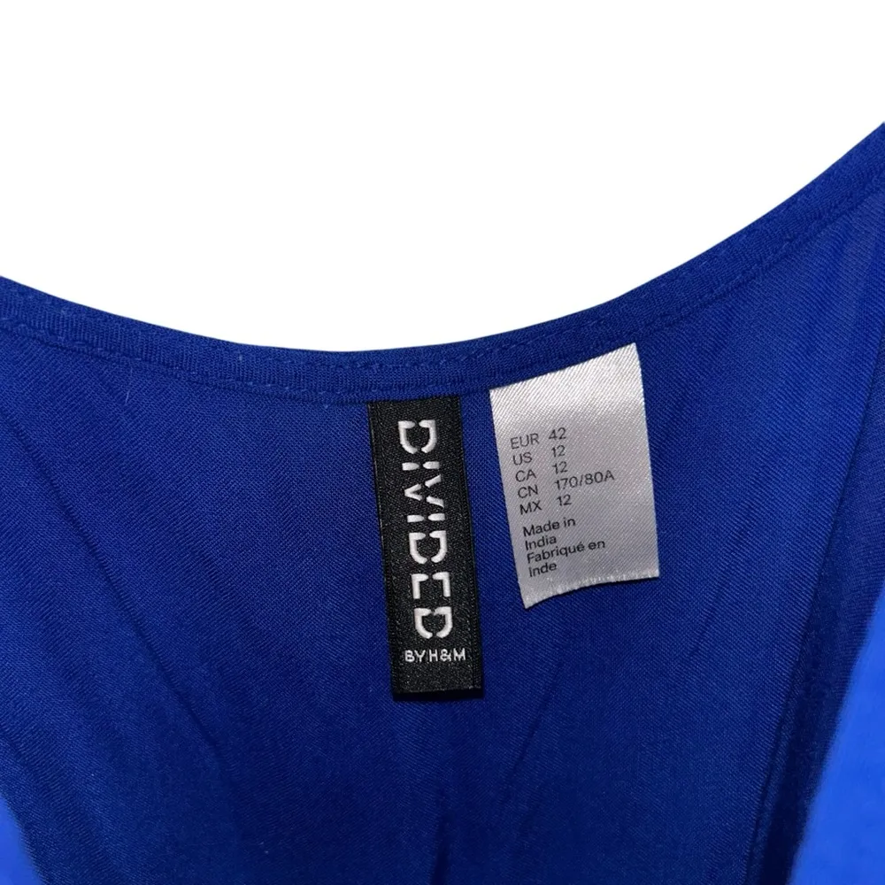 Royal Blue H&M Divided Romper with Pockets Jumper Style Women’s Size Large 12! - Image 3