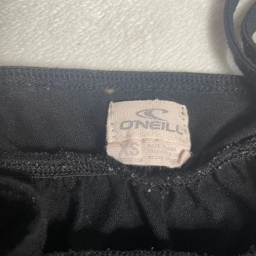 ONEILL Extra Small‎ Backless Black Mini Dress Lace Hem Coverup - Image 2