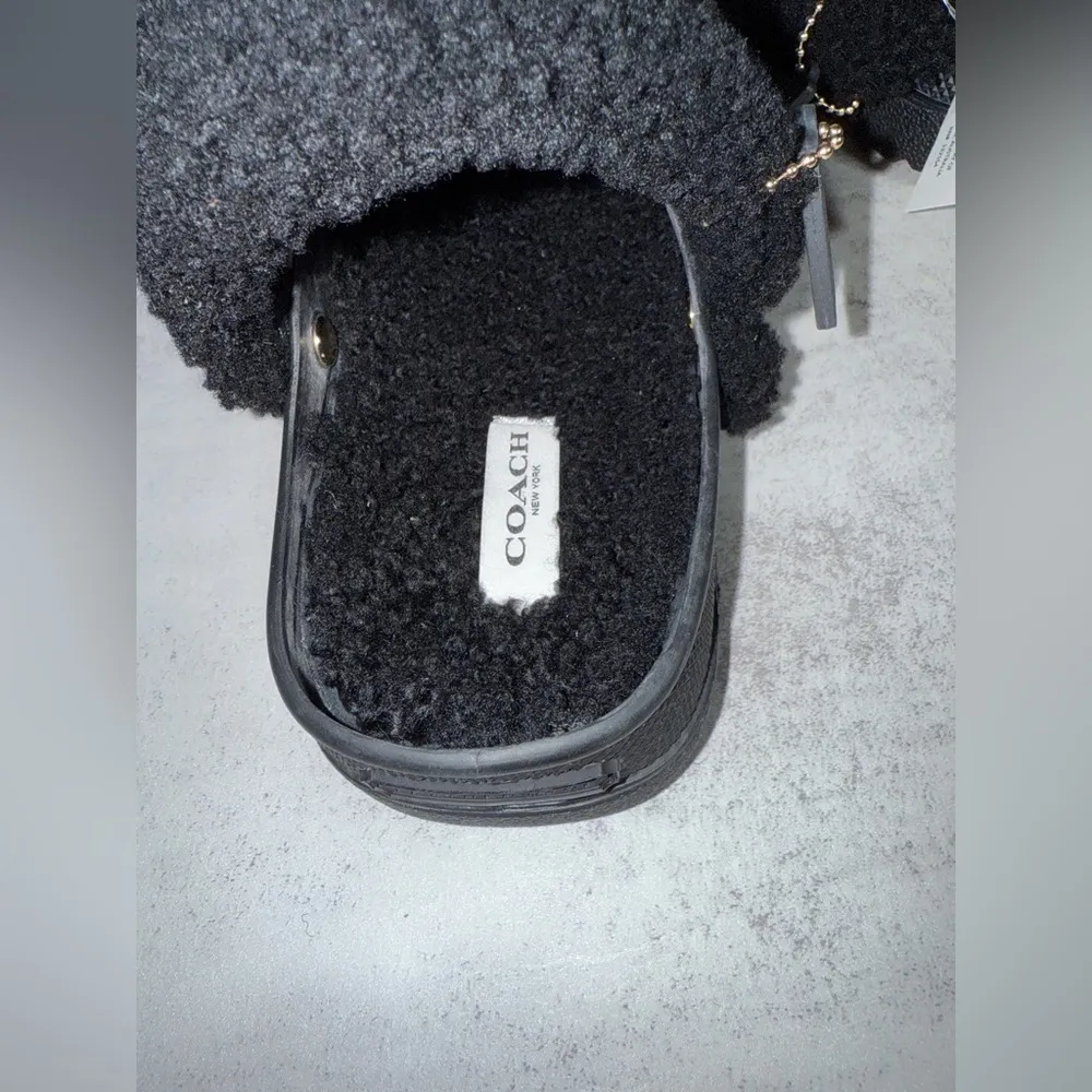 COACH Lola Terry Clog Black size 7 (M) NWOT - Image 7