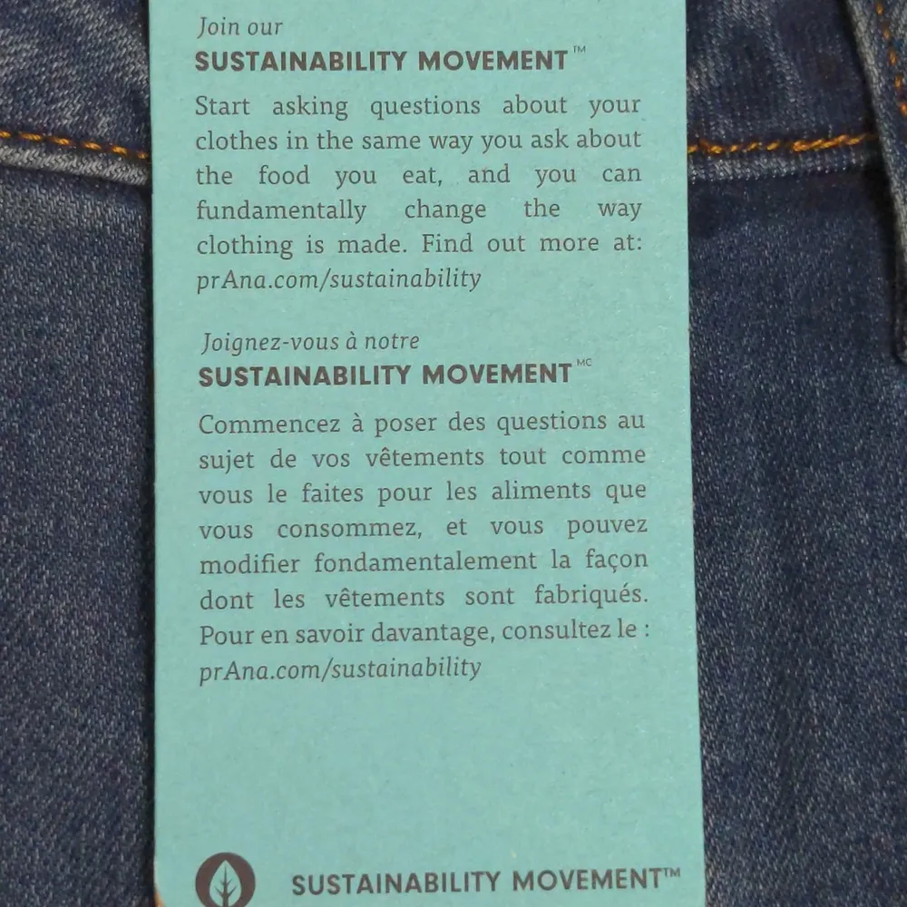 Prana Sienna Jean Deep Blue Mid-Rise Skinny Stretch Organic 6/28 - Image 11