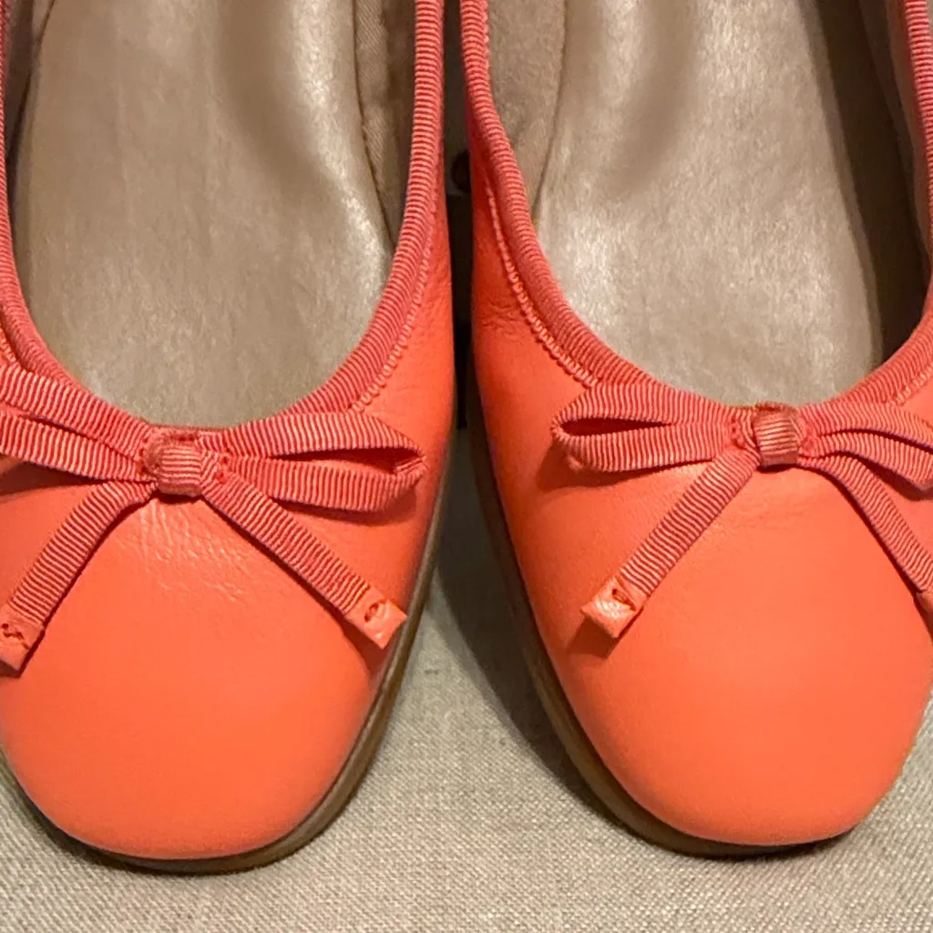 Naturalizer Orange Leather Ballet Flats, Size 9M - Image 9