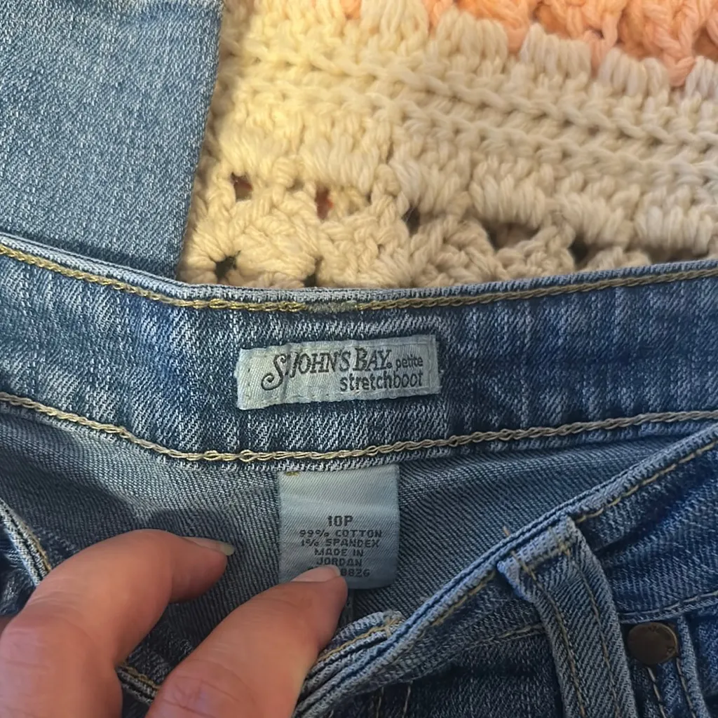 St. John's Bay Blue Boot Cut Jeans - Image 5