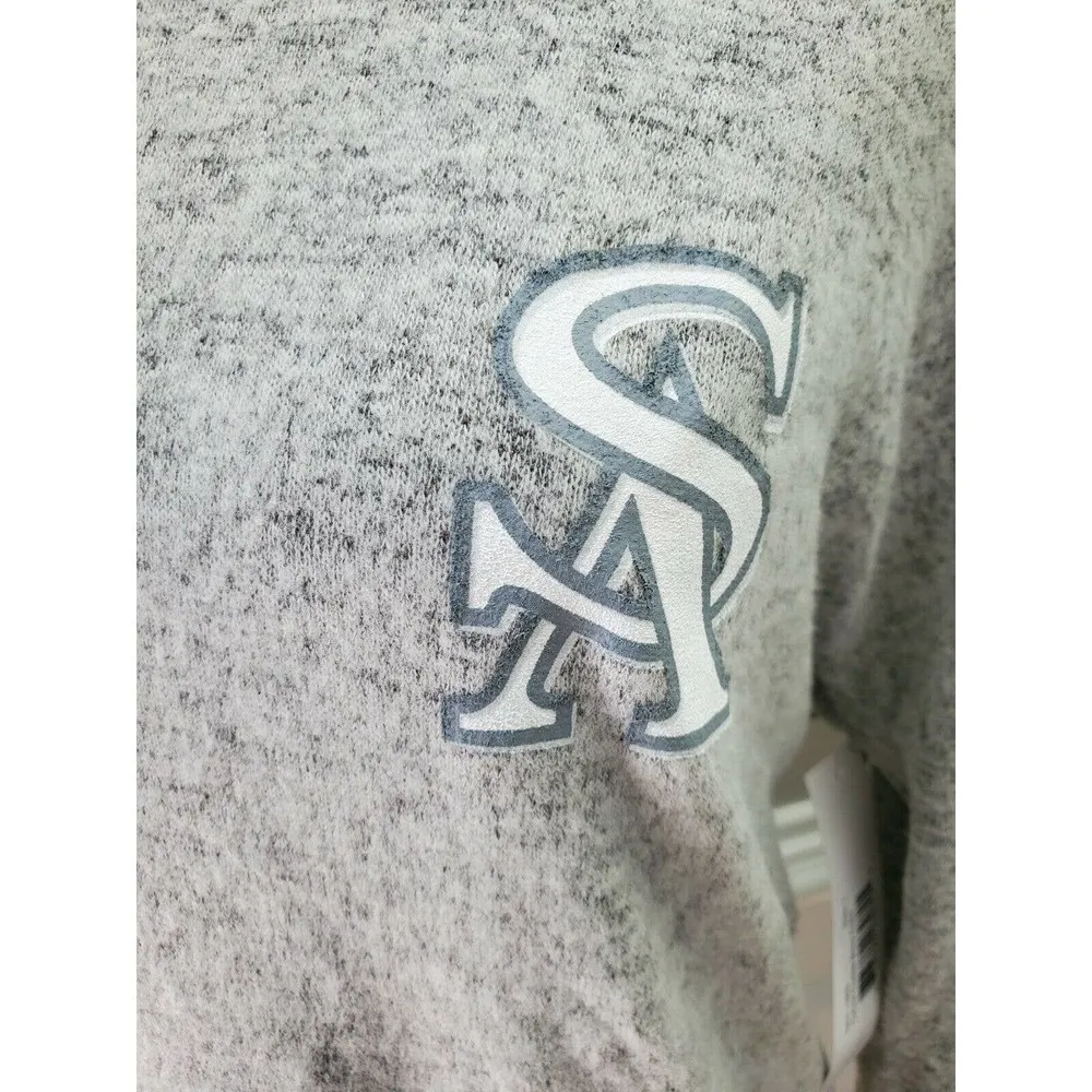 Boxer Craft Women's Gray Viscose Round Neck Long Sleeve Casual Shirt Size Large - Image 3