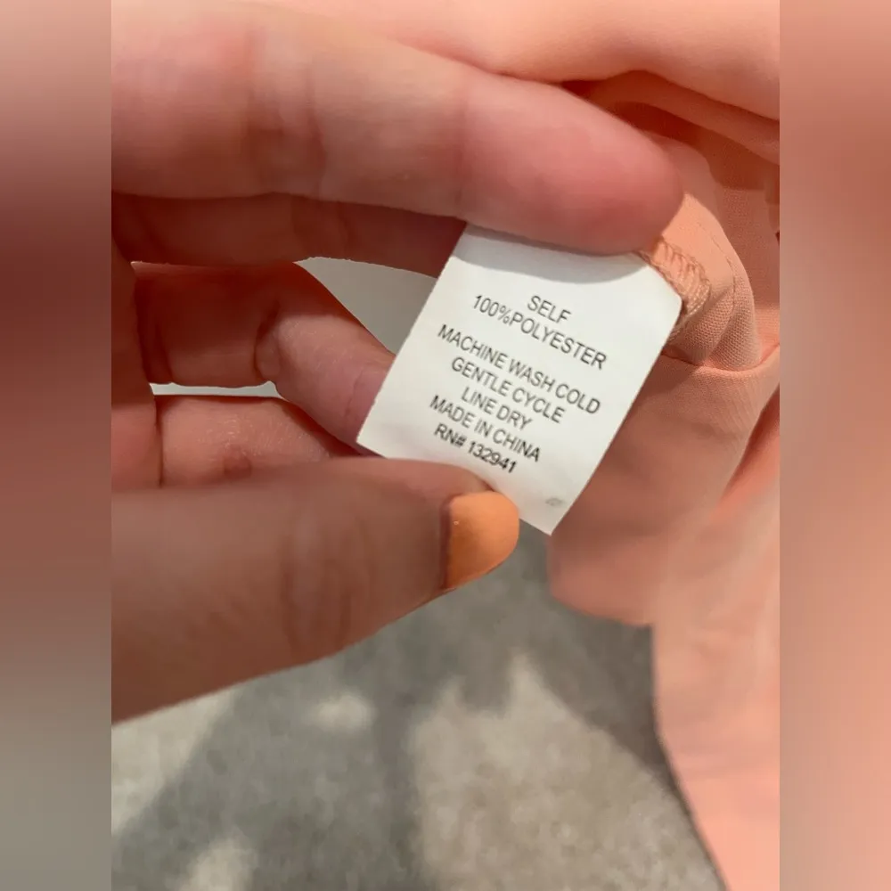 Amanda Uprichard Peach Shirt with Bow - Image 4