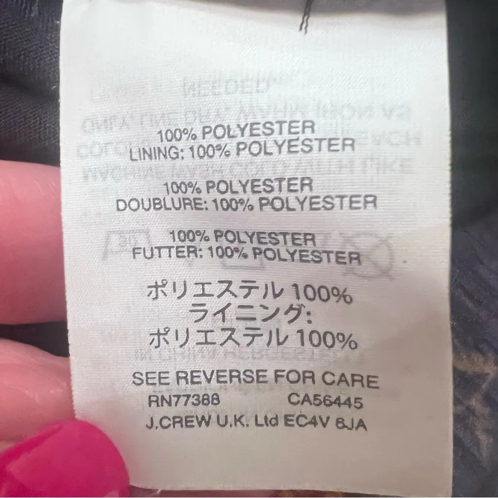 Madewell Ruffle-Sleeve Top Blouse in Climbing Vine Navy Blue Floral‎ Size Medium - Image 16