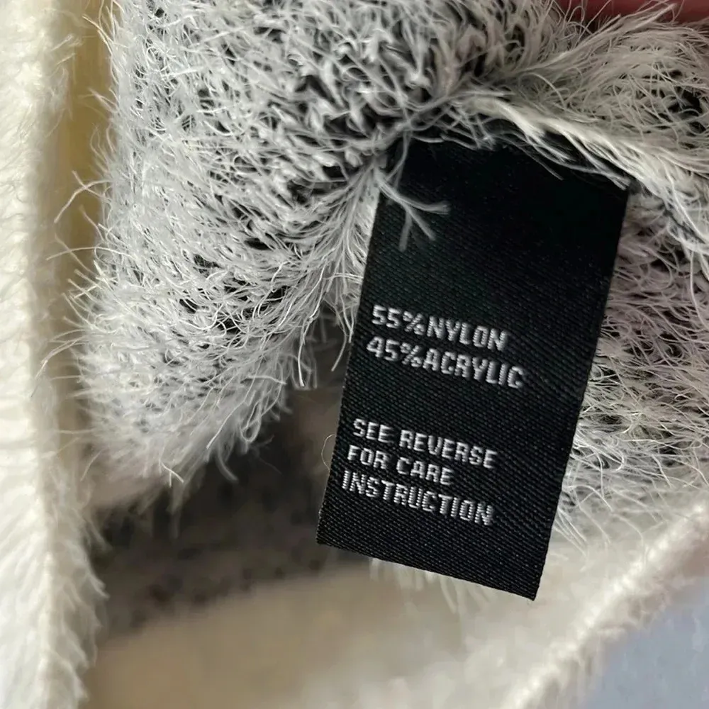 New cozy xs sweater cliche brand fuzzy soft comfortable pattern sweater winter Black - Image 7