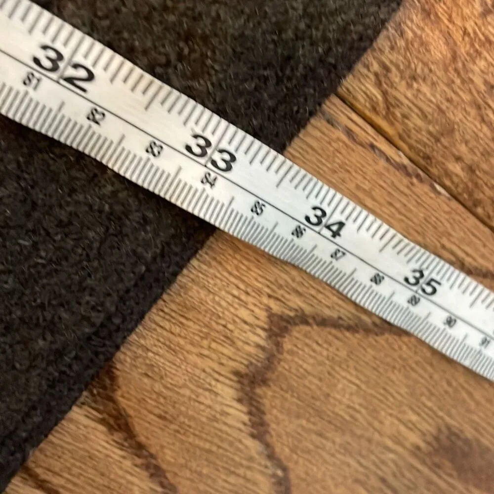 Cut Loose 100% boiled wool draped open cardigan jacket S\M Brown Size M - Image 8