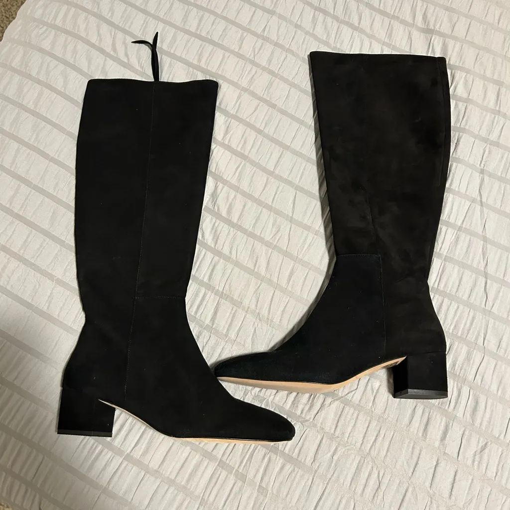 J.McLaughlin Vada Suede Boot in Black size 8 - Image 2