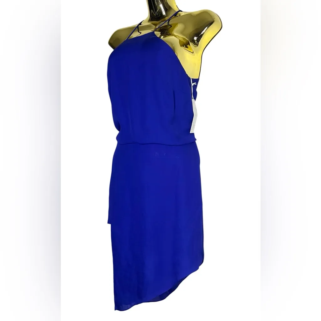 Mason blue silk mini size 0 NWT cocktail party formal date night sexy - Image 2