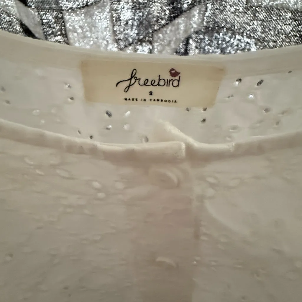 Freebird White Eyelet Off - Image 2