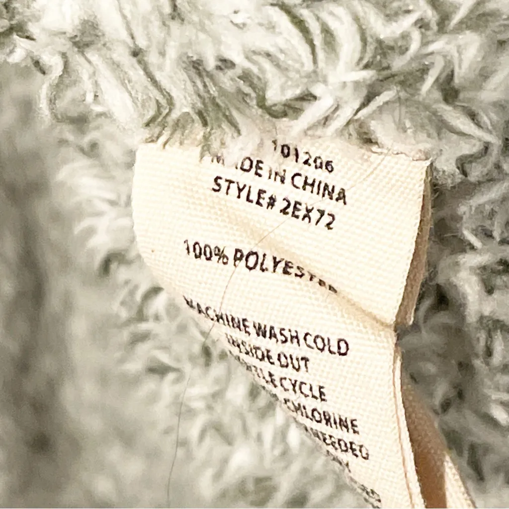 Soft Surroundings Size XS Grey Most Wonderful‎ Cardi Fleece Sherpa Button - Image 5