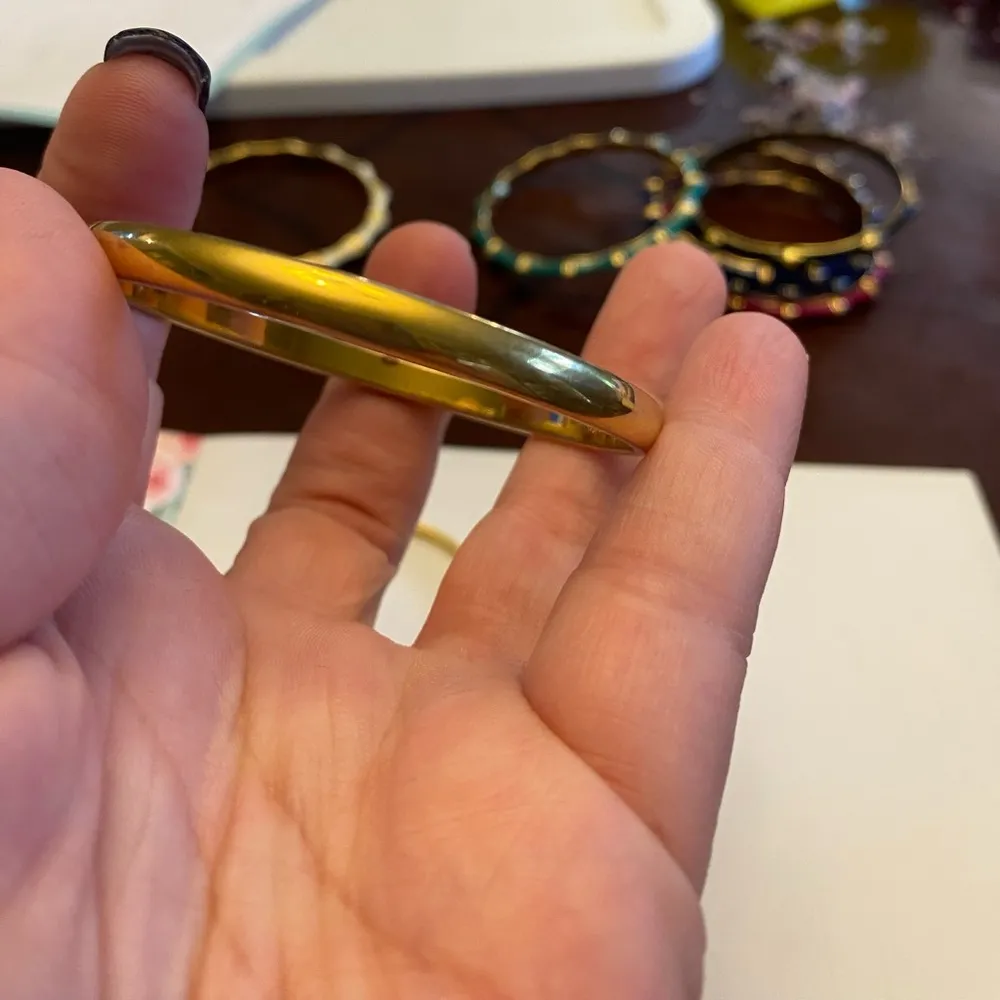 Set of Three Gold Bracelets- Stella and Dot and Monet - Image 7