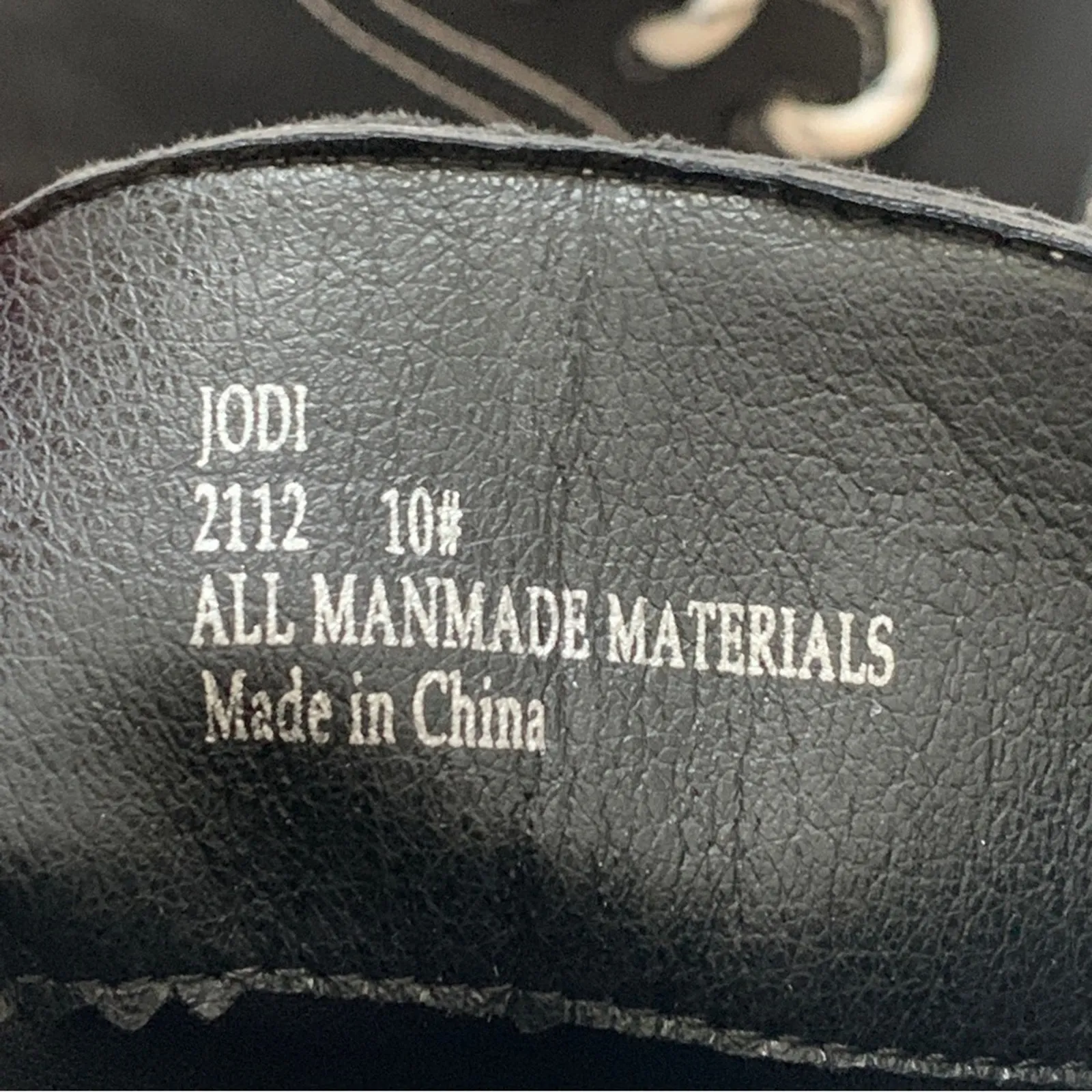 Seven7 Combat Boots Jodi Black Faux Leather Lace Up Contrast Stitching Size 10 - Image 4