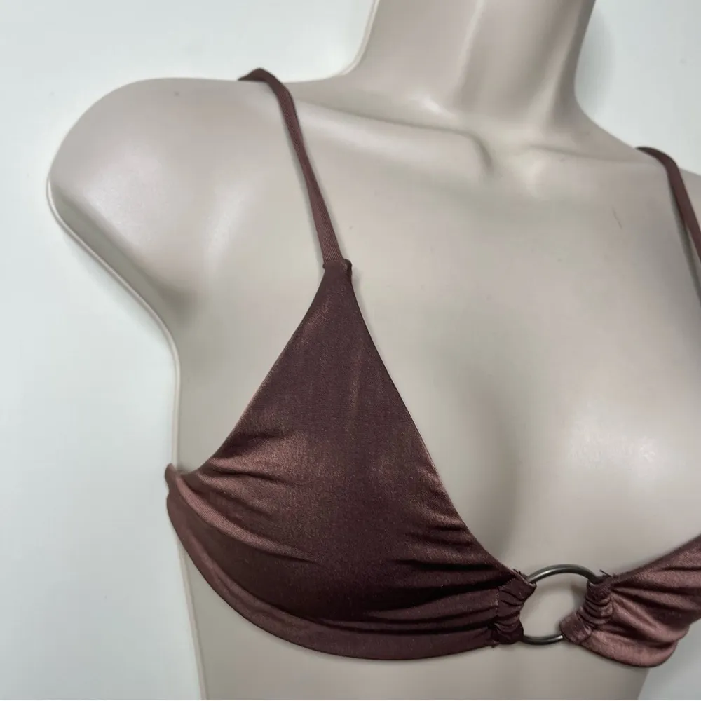 Vicious Young Babe VYB chocolate bikini top sz XS - Image 2
