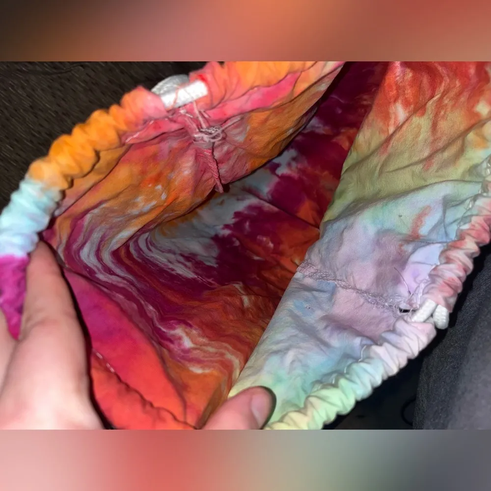 Handmade Tie Dye Drawstring Backpack By Small Business TheTalentedTexan NWOT - Image 10