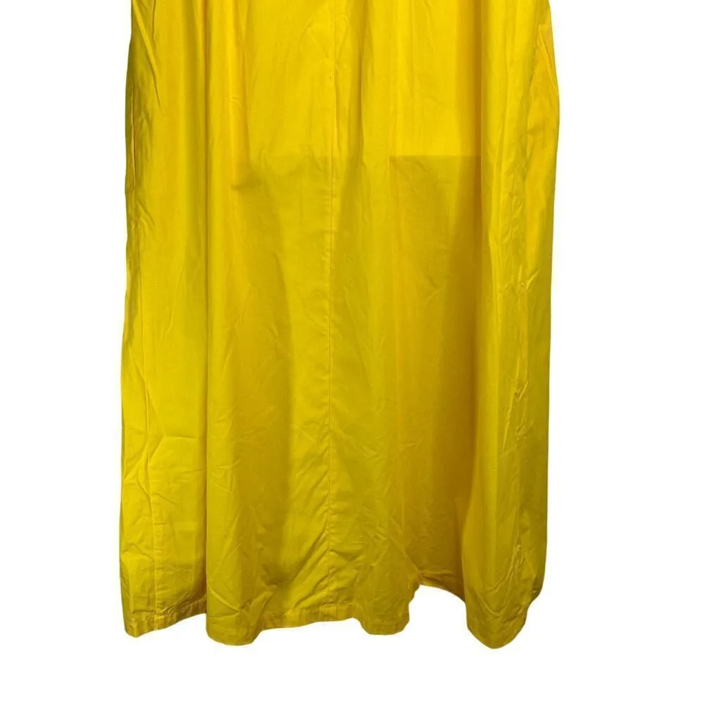 Anthropologie Maeve Yellow‎ V-Neck Flutter-Sleeve Babydoll Dress Small NWT - Image 8