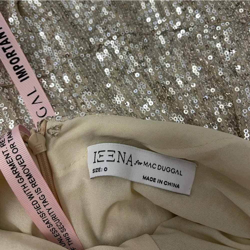 MacDuggal Sequin Side Slit Column Gown - Image 4