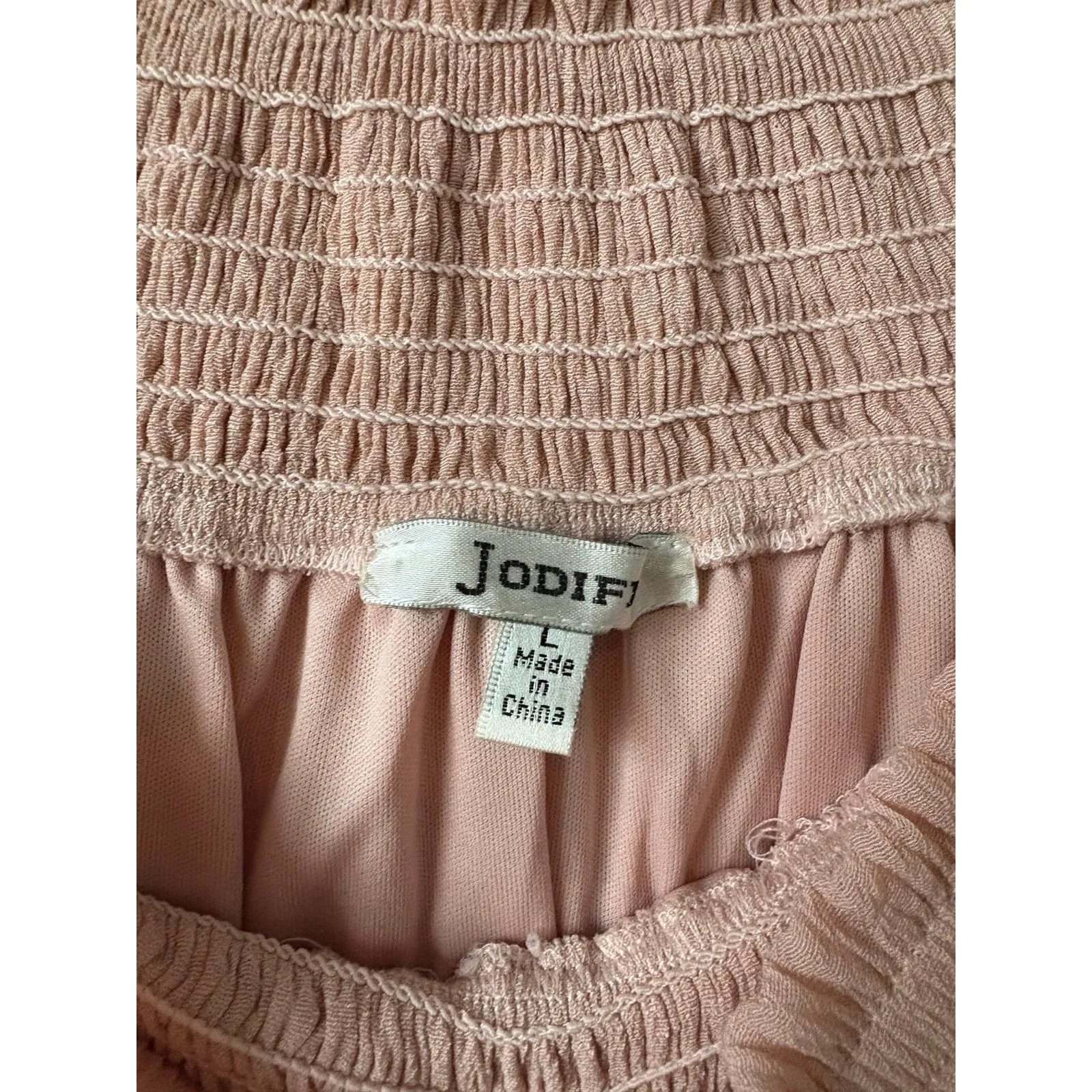 Jodifl pink gauze dress Sz lg - Image 3