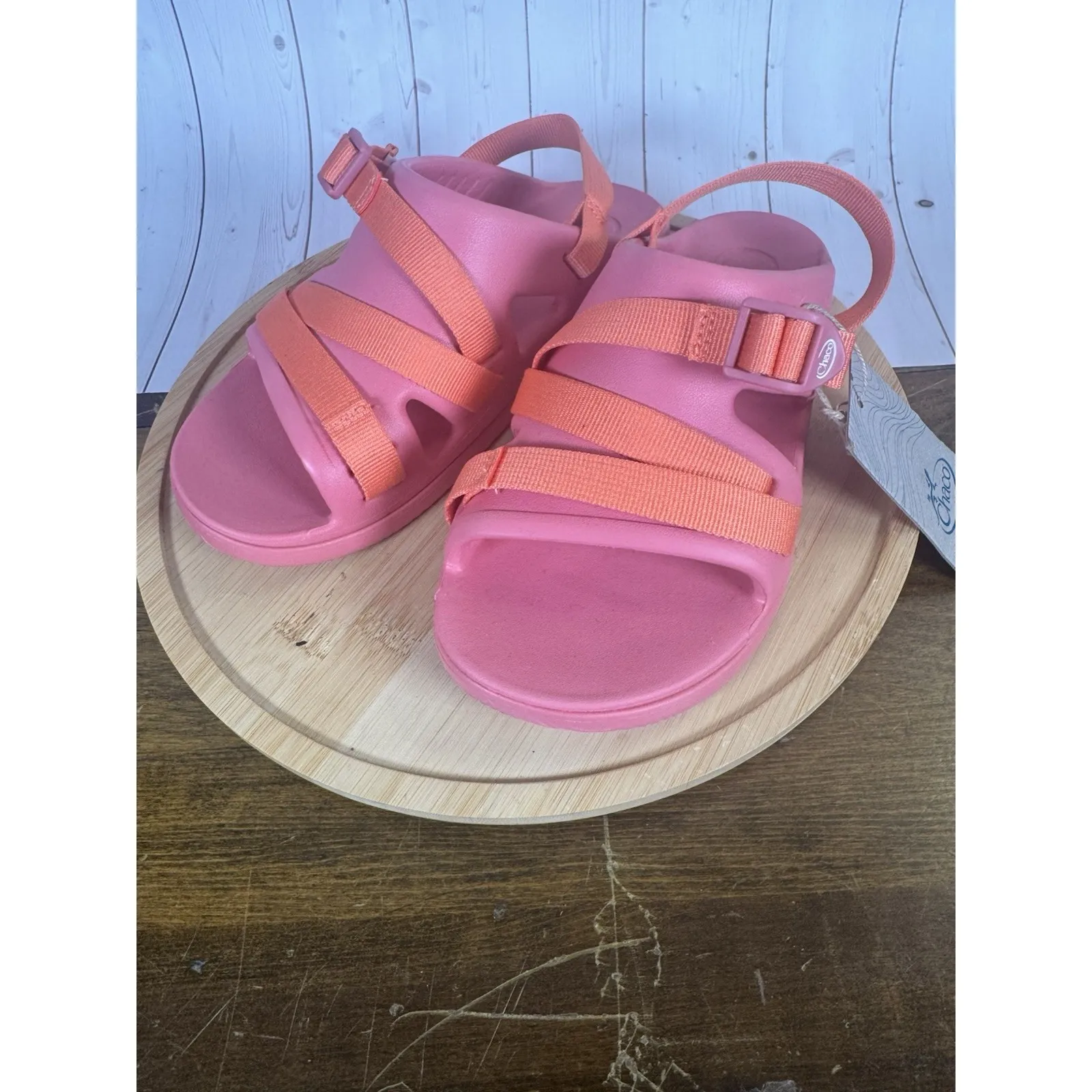 Chaco Chillos Sport Sparrow Kids/juniors Sandal Size 5  JCH180330 Rose NWT - Image 2