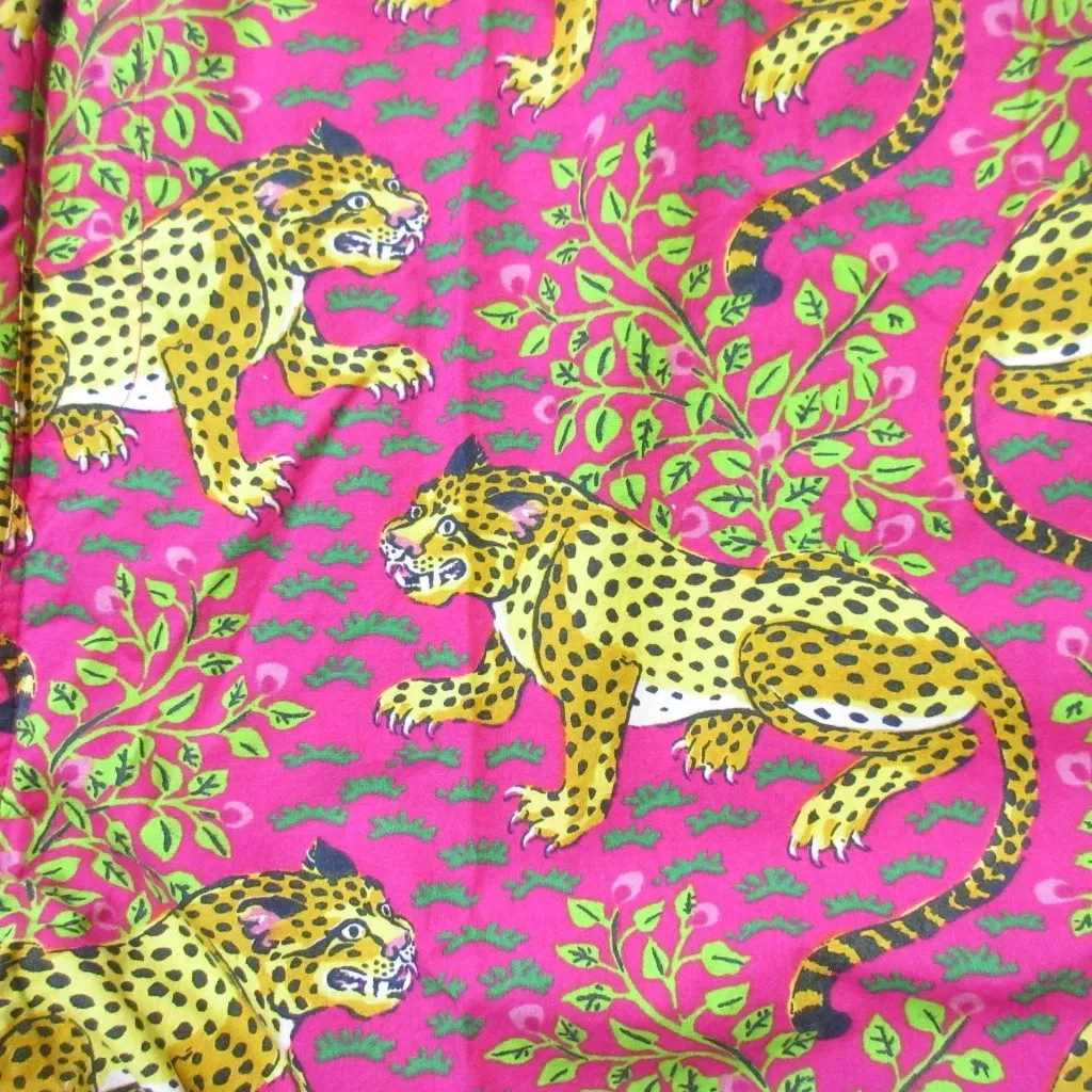 NWT Printfresh PJ Pants in Hot Pink Bagheera Leopard Cotton Pajama Pant 3X - Image 4