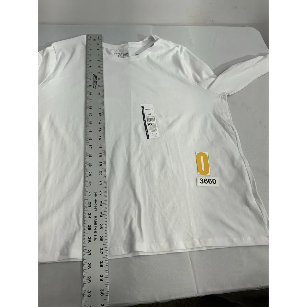 Womans Time And Tru XXXL 22 Cotton Long Sleeve Crew Neck T Shirt NWT White Size undefined - Image 8