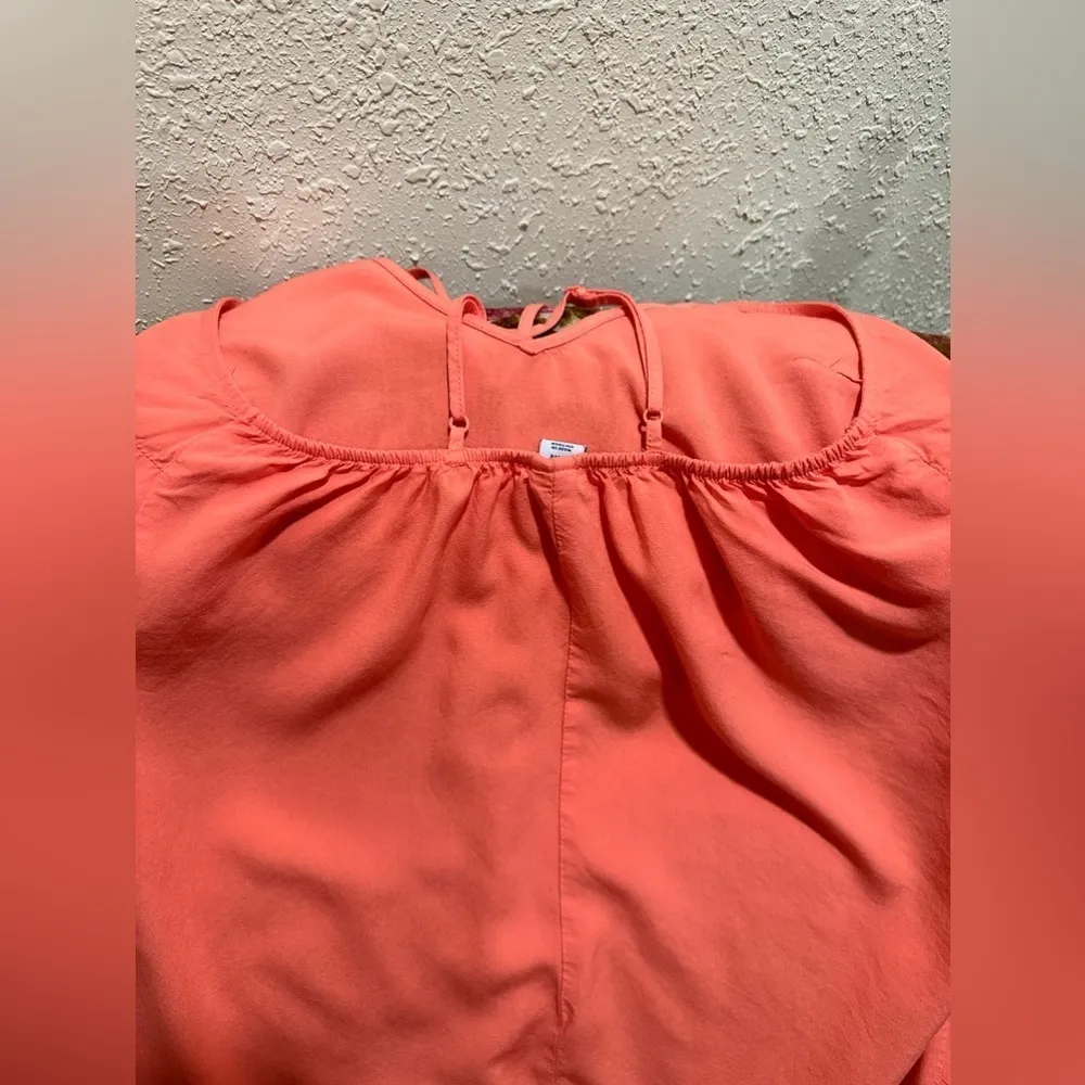 Old Navy Summer Dress Salmon Spaghetti Straps EUC - Image 5