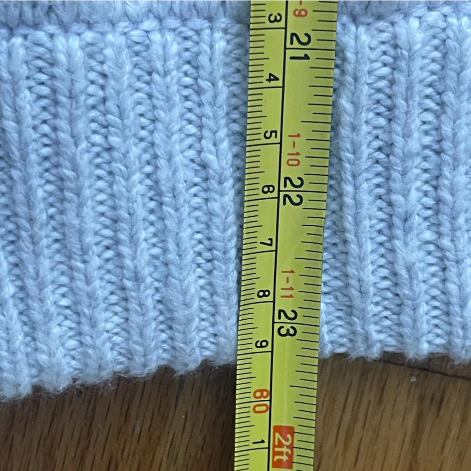 AERIE Oh Snow Soft Sweater XS Grey Yellow Stripe NEW Oversized Mockneck Cozy - Image 12