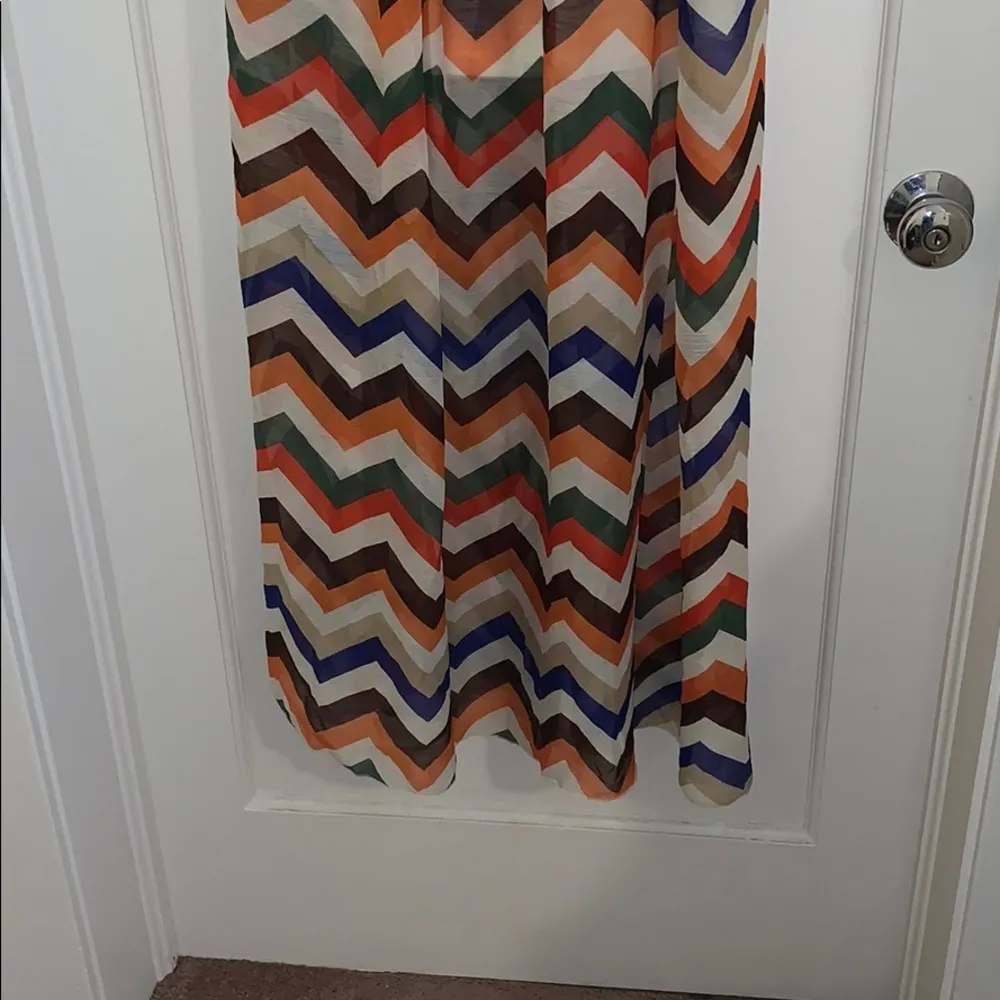 Miss Avenue Strapless Chevron Patterned Maxi - Image 2