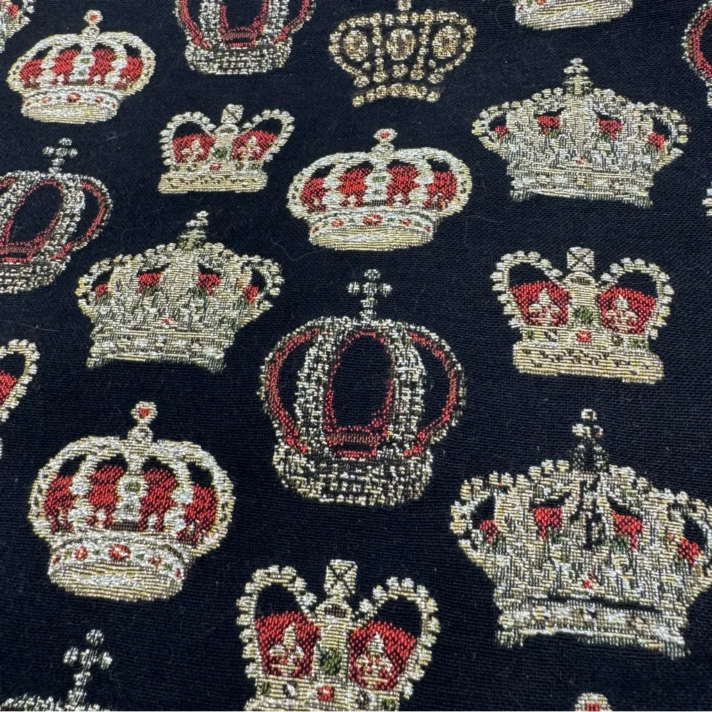Belly Moden Embroidered Crown Black Tote Bag NWOT - Image 4