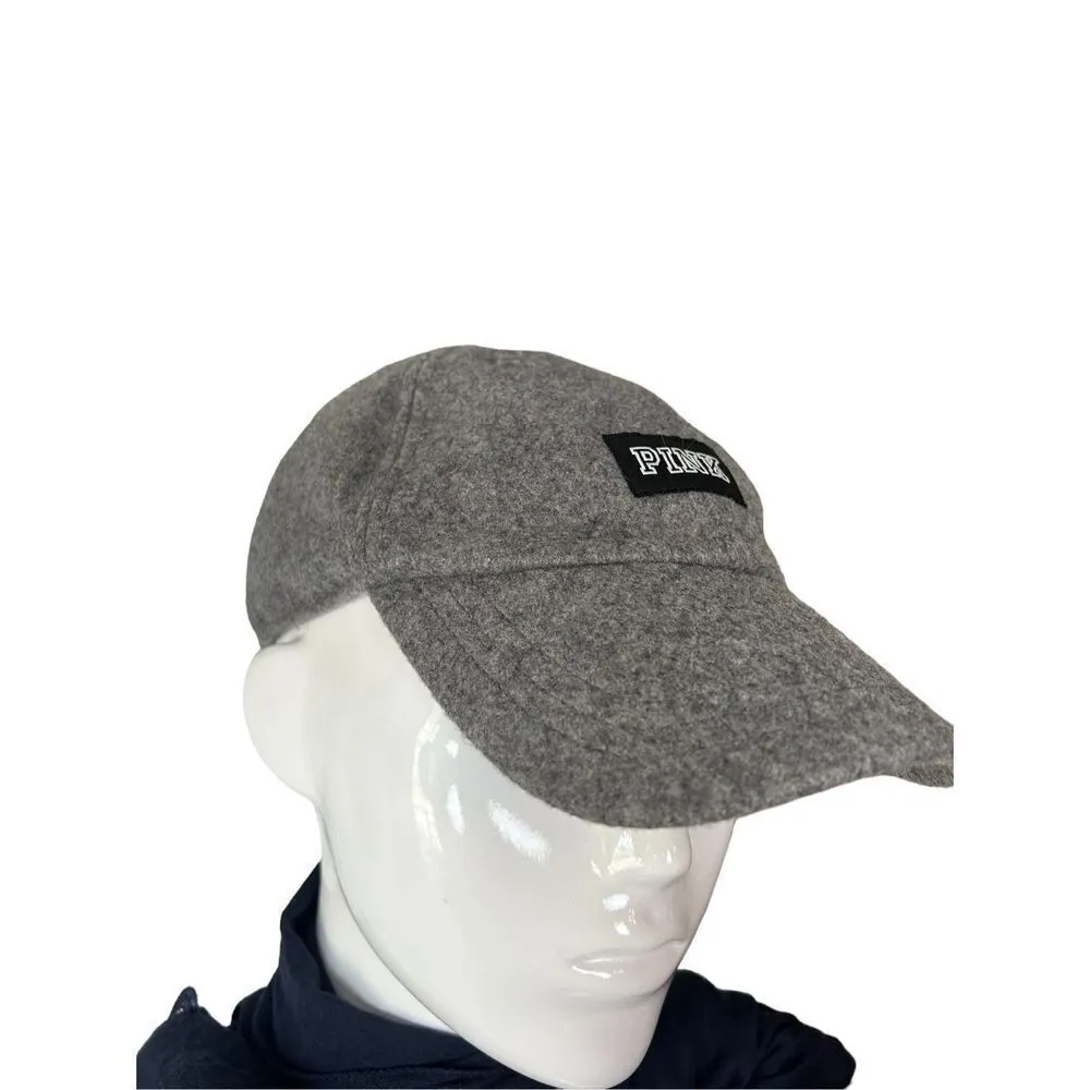Pink by Victorias Secret wool gray hat logo PINK - Image 2