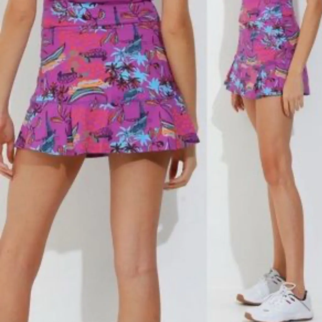 Dona Jo Ultimate Womens Golf Skort Tennis Pickleball Athleisure Size 2\Large Purple - Image 2