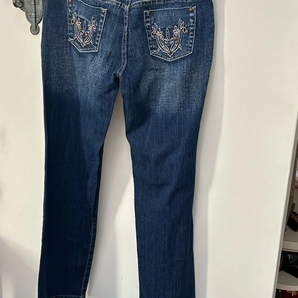 Vintage Pascal Embroidered Jeans 12 Blue - Image 8