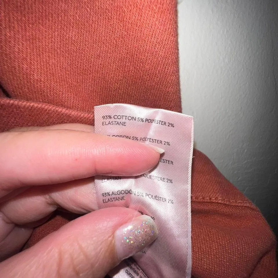 Rust Orange mini skirt with zipper, great for a night out #miniskirt - Image 4