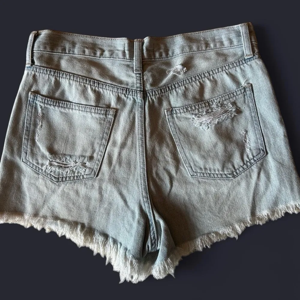 Boho-Chic Distressed Denim Cut-Offs – JustUSA (Size M) - Image 2