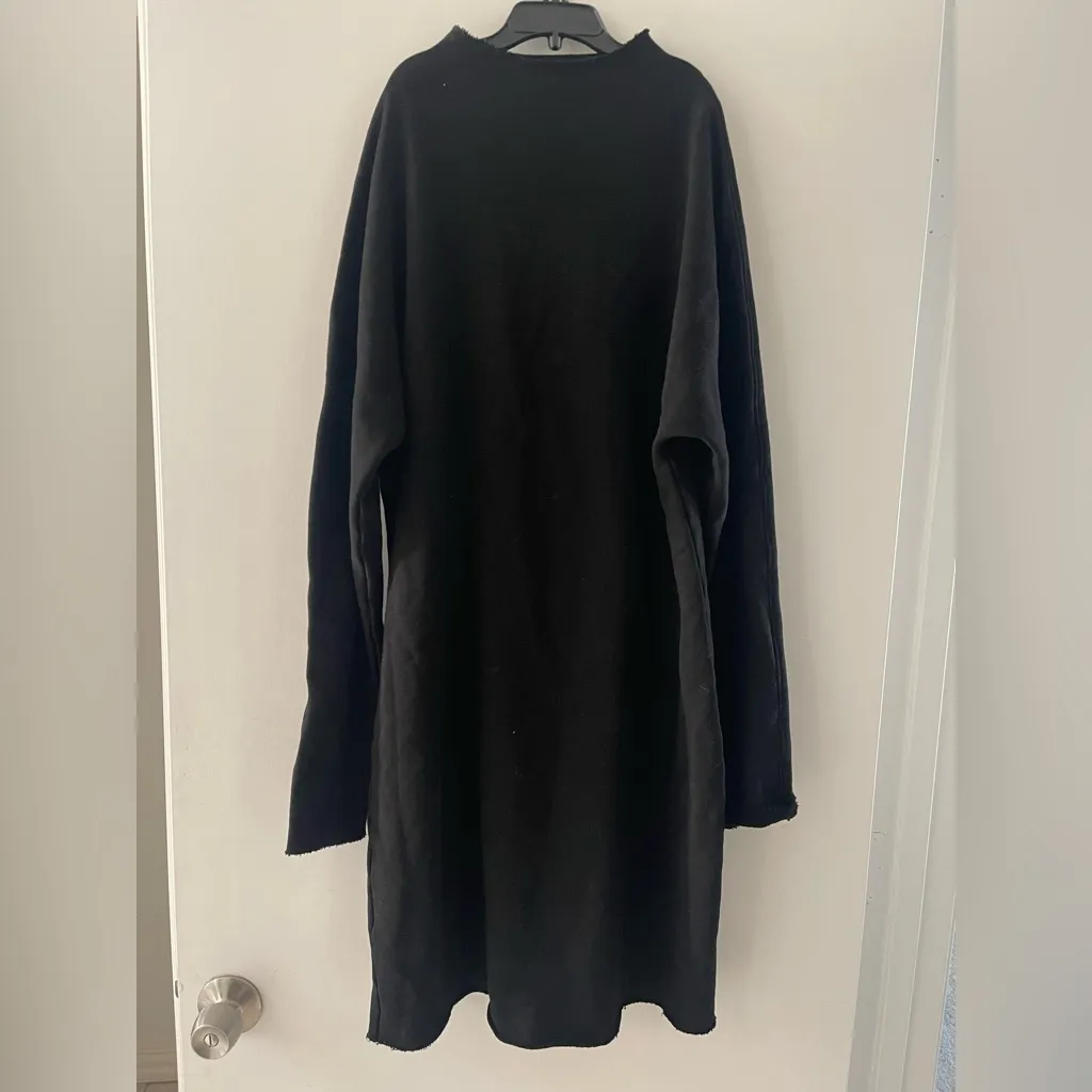 Frank & Eileen Izzie Black Funnel Neck Dress size Medium - Image 5