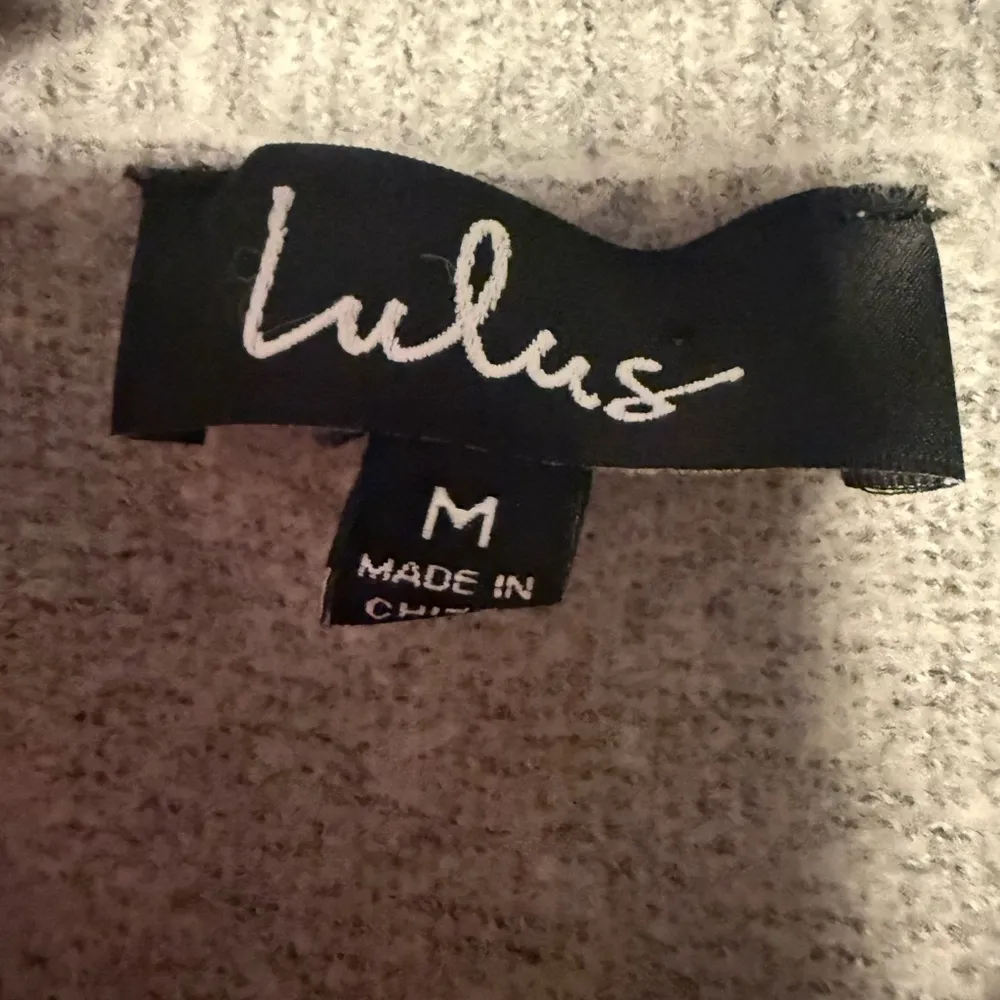 Lulu's Orange and Gray Crew Neck Sweater Soft Knit Casual - Image 7