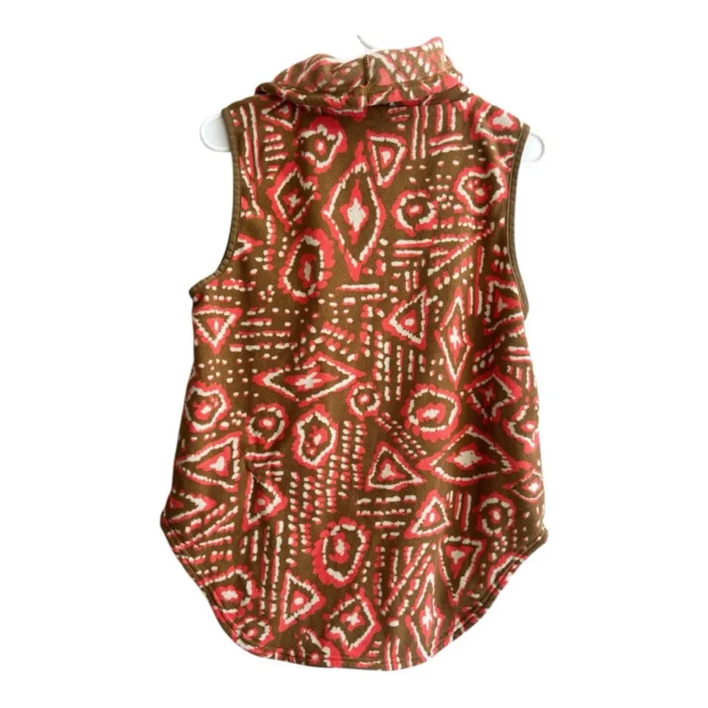 Toad and Co Sundowner Fleece Vest Medium Orange - Image 3