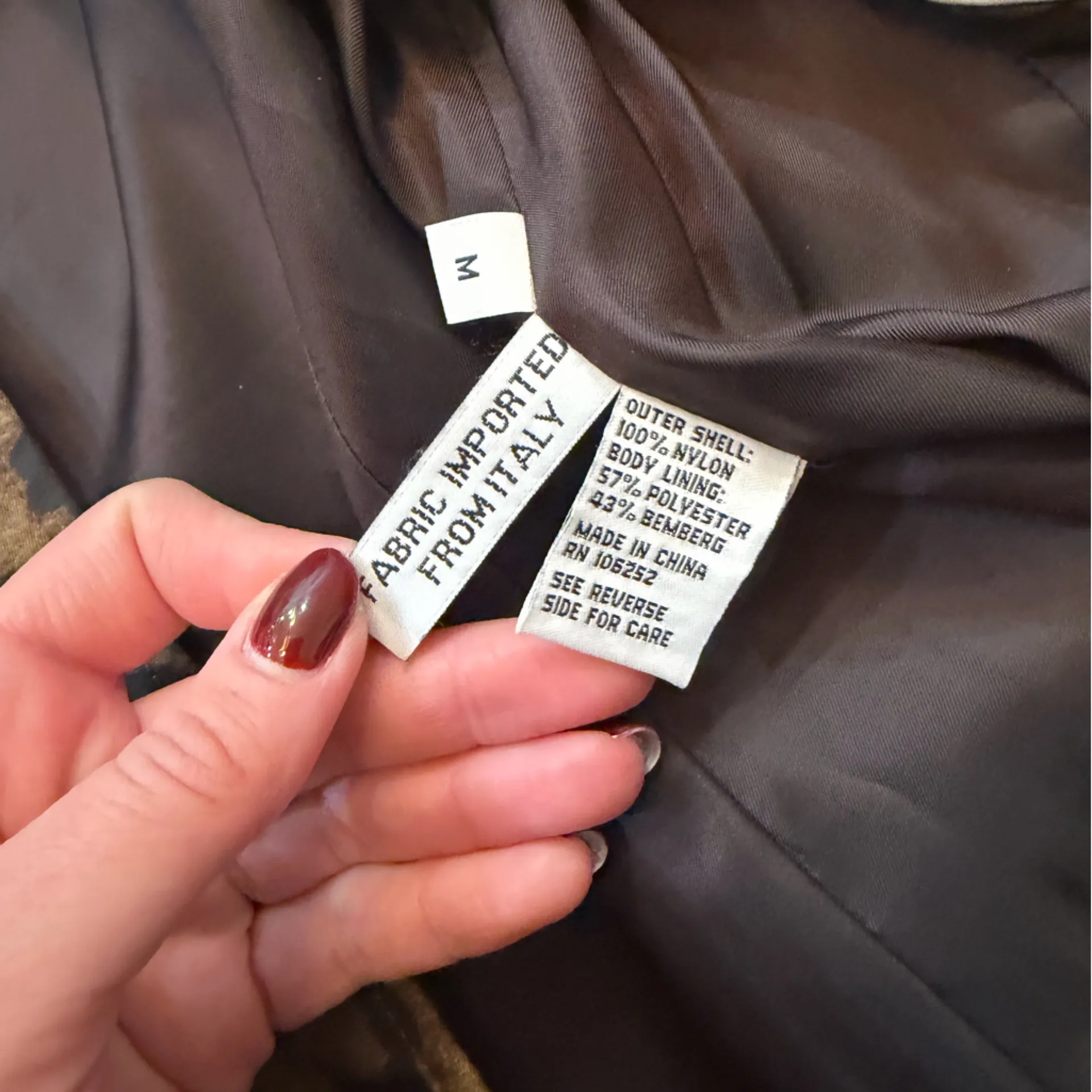 Jane Post Leopard Print Waterproof Blazer Jacket Brown Size M - Image 4