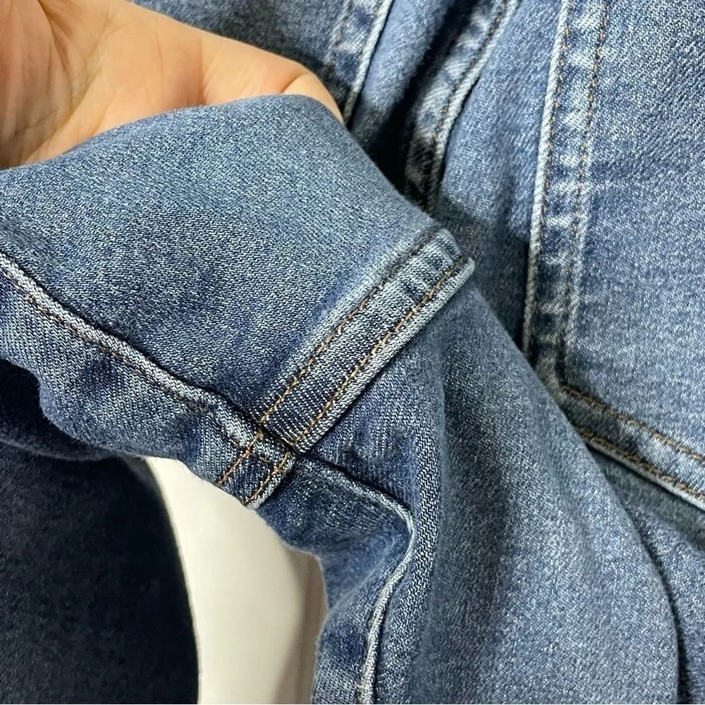 EVERLANE Curvy High Waist Crop Skinny Jeans Sz 35 - Image 8