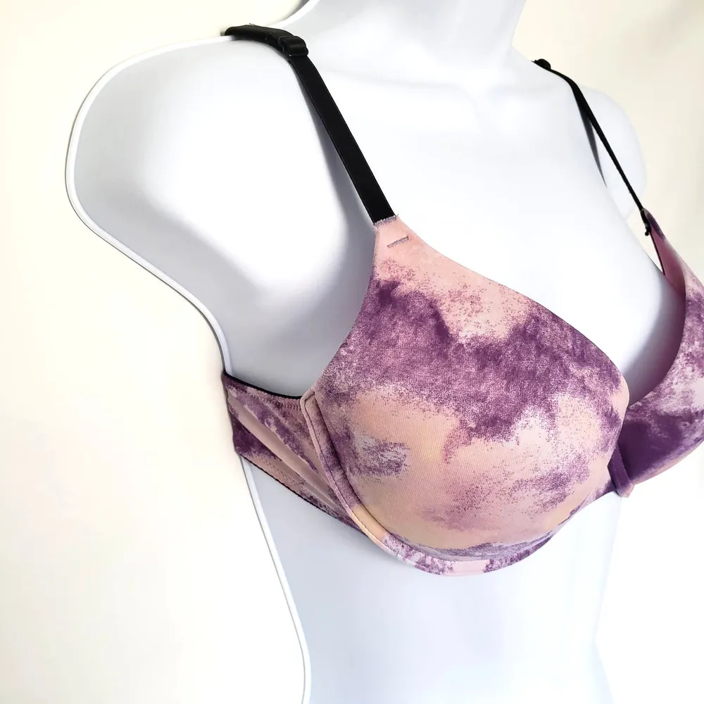 Victoria's Secret PINK Womens Bra Size 32D Wear Everywhere Pushup marble - Image 2