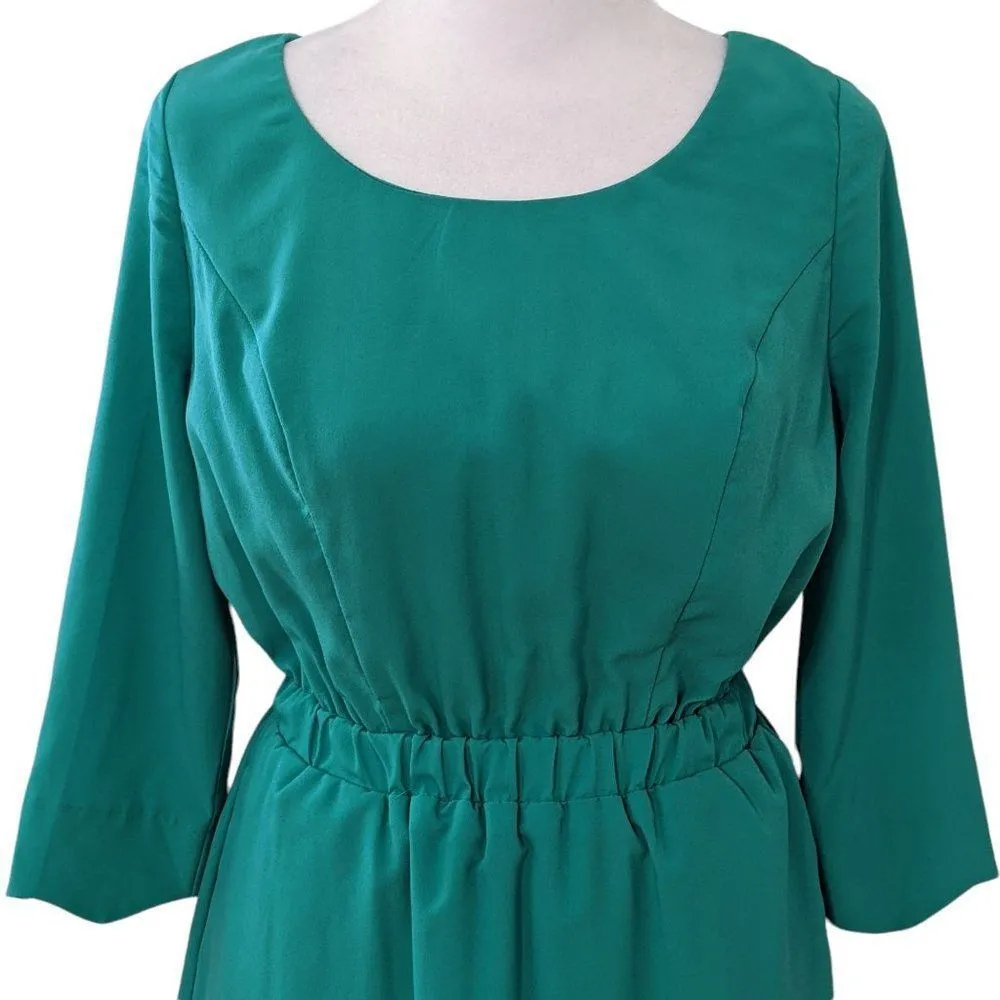 Gianni Bini Green Mini Dress with Back Cutout Size 1 Green Wedding Guest Dress - Image 3