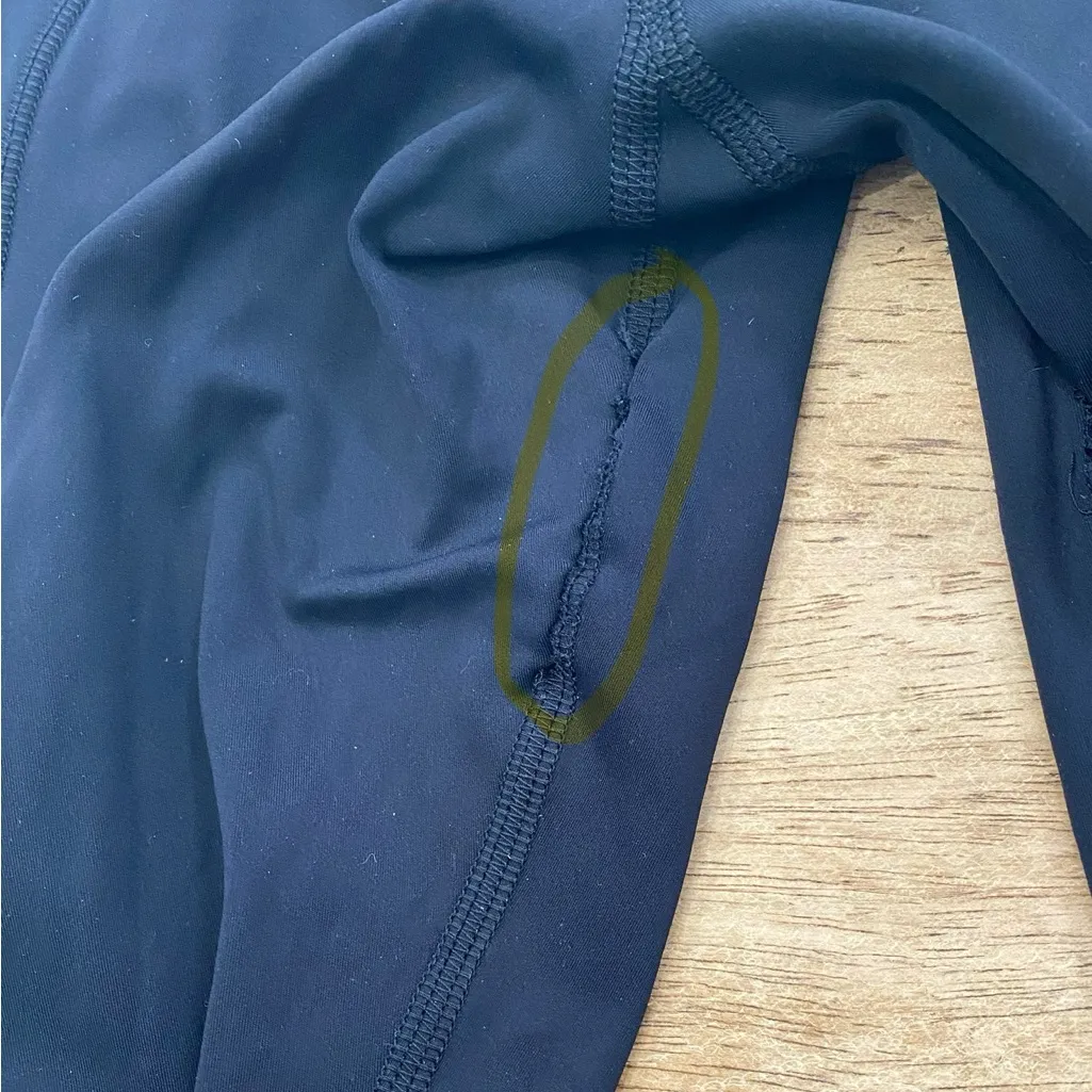 Lululemon Fast & Free 7/8‎ Tight II 25” Black Nulux Women’s 6 Athletic Leggings - Image 15