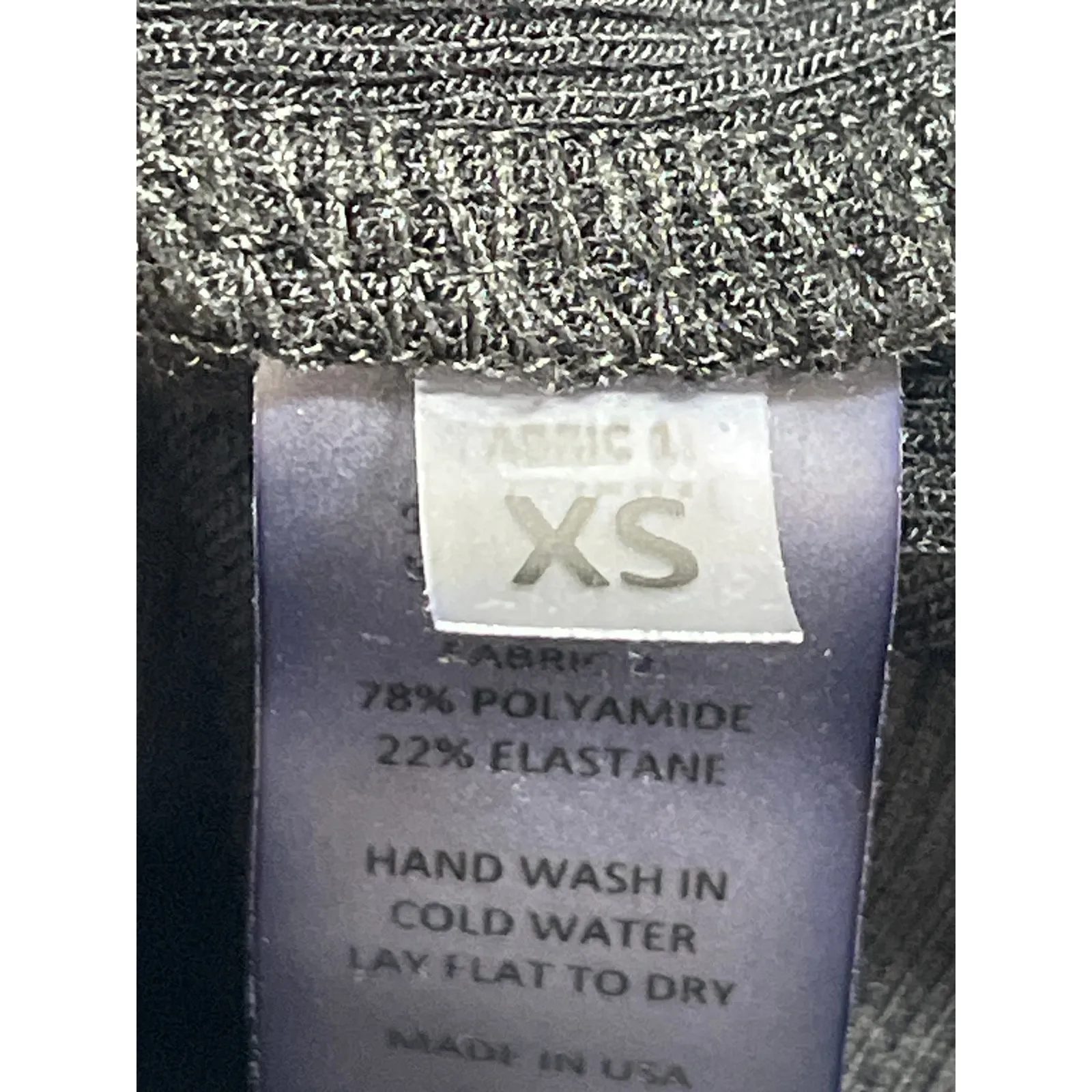 Alix NYC Women's Black Ribbed Knit Short Sleeve Polo V Neck Bodysuit Top Size XS - Image 5