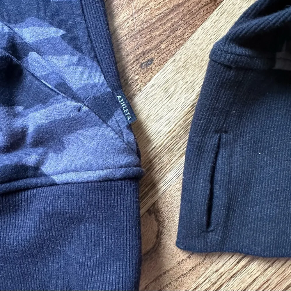 Athleta Triumph Full Zip Jacket Black Camo Sz 1X - Image 3