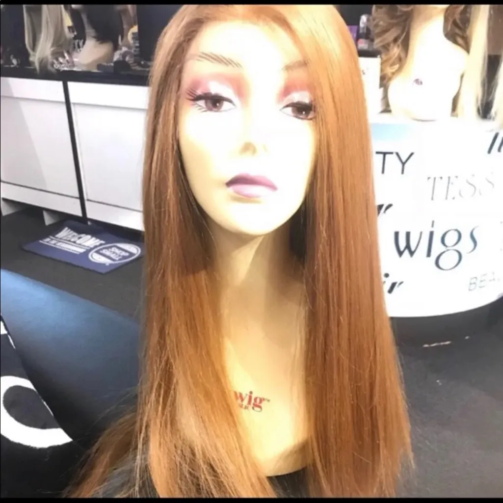 Long copper Lacefront Wig - Image 8