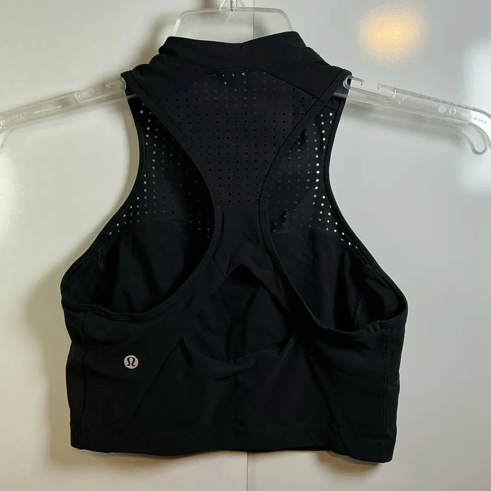 Lululemon Athletica Black High-Neck Sports BraA0325 - Image 5